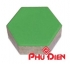Gạch lục giác xanh lát hè - Phú Điền