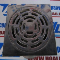 Phễu thu nước sàn bằng inox loại ngắn kiểu D3-DN100 - Nắp Cài 
