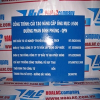 Biển báo tên công trường