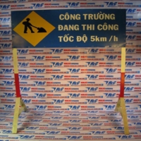Biển báo hiệu chữ nhật phản quang có chân đế