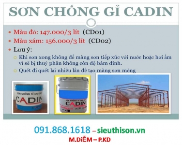 Tổng đại lý chuyên bán sơn chống rỉ đỏ, xám  tốt nhất hiện nay