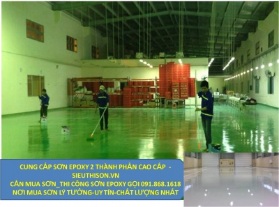 Sơn epoxy 2 thành phần - sơn sàn công nghiệp giá rẻ chất lượng nhất