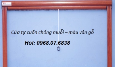 Cửa lưới tự cuốn dọc chống muỗi Quang Minh