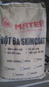 Bột bả skimcoat Mater màu xám
