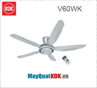 Quạt trần remote KDK V60WK, thiết kế cánh 3D