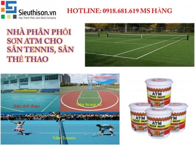 ĐẠI LÝ PHÂN PHỐI SƠN TENNIS ATM GIÁ RẺ NHẤT TẠI  ĐÀ NẴNG
