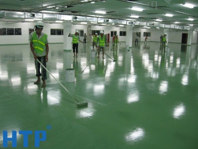 SƠN EPOXY SIKA TỰ SAN PHẲNG BỀN CHO NHÀ MÁY ĐÓNG GIÀY