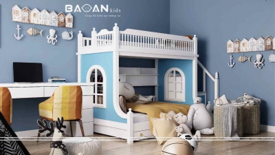 Giường tầng cho bé trai – GT35