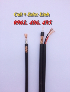 Cáp Camera thang máy RG58, Cáp Camera đồng trục RG59, RG6 + dây nguồn.