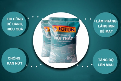 Bột Trét Cao Cấp Nội Thất Jotun 40Kg Có Giá?