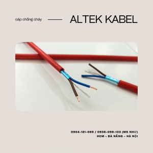 Cáp Chống Cháy Altek Kabel 2C x 1.0 mm2 | Chống Cháy – Chống Nhiễu