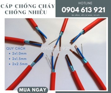 Cáp chống cháy chống nhiễu 2x1x16awg 