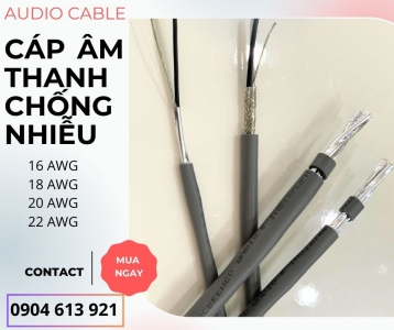 Cáp điều khiển, cáp tín hiệu chống nhiễu 18AWG 1 pair