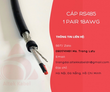 Cáp RS485 1 pair 18awg Altek Kabel