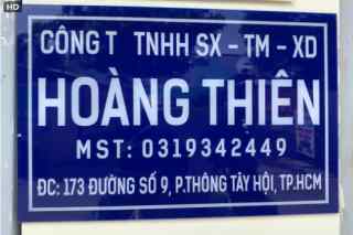 CÔNG TY TNHH SX-TM XÂY DỰNG HOÀNG THIÊN
